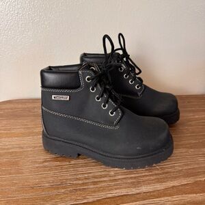 Kids Unisex SmartFit Waterproof Black Lace Up Boots Size 13